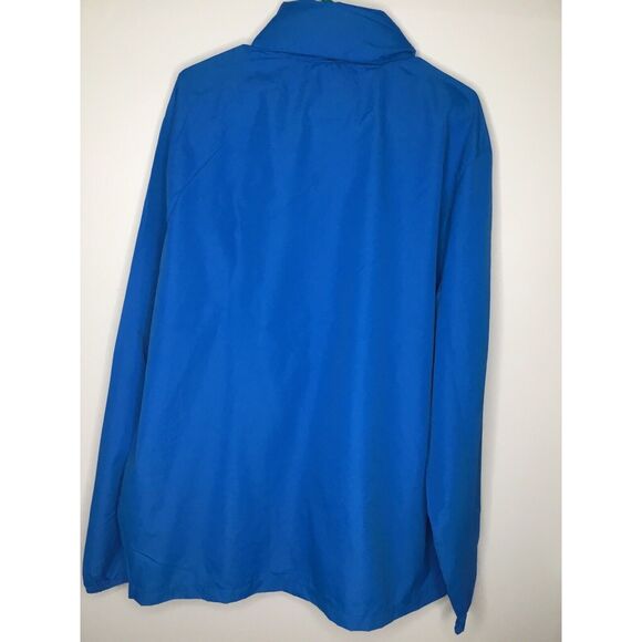 Elevate Mens Full Zip Windbreaker size 2XL Hooded Blue Lightweight Packable XXL - Picture 6 of 12